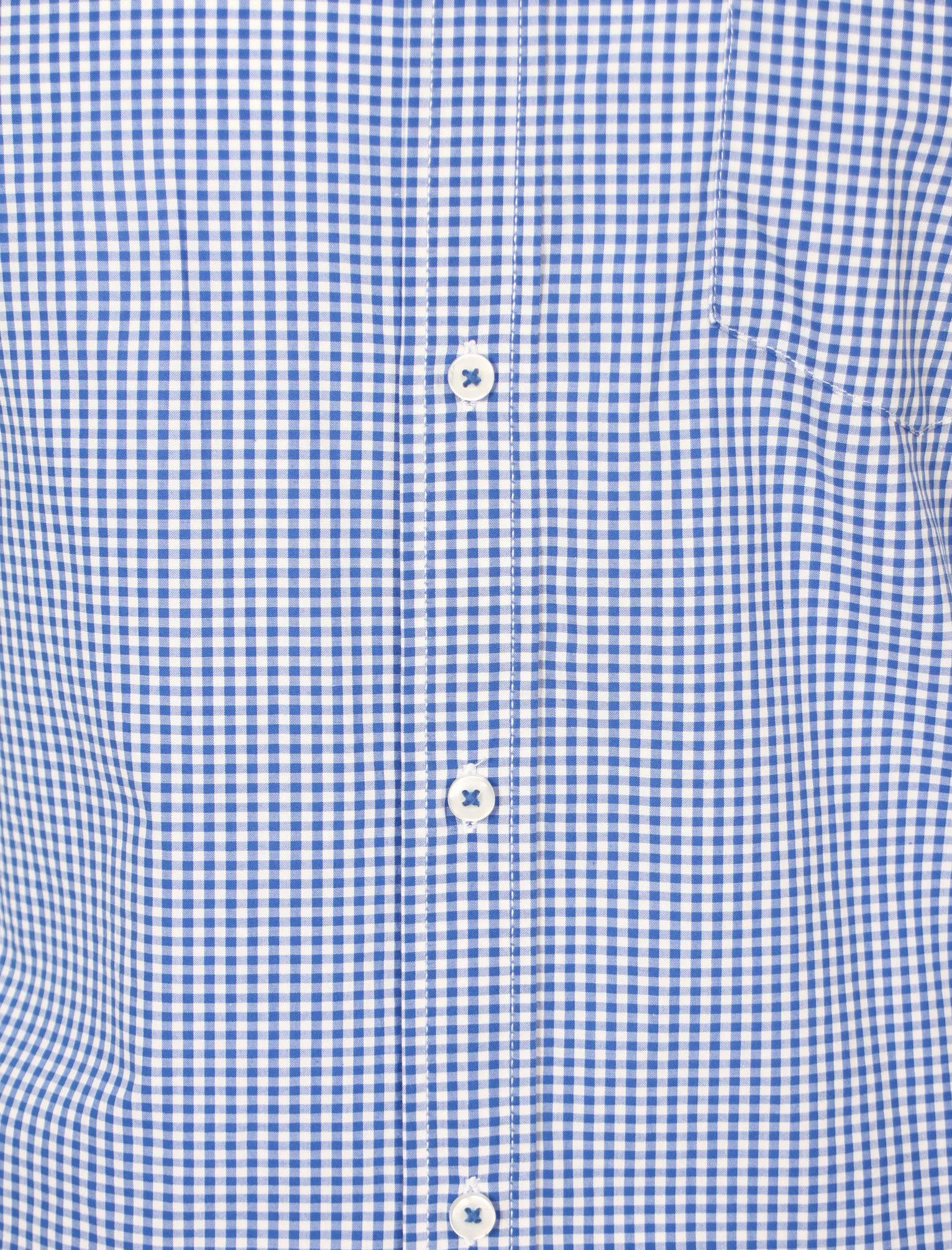Westfield Gingham Shirt in Blue - Le Shark