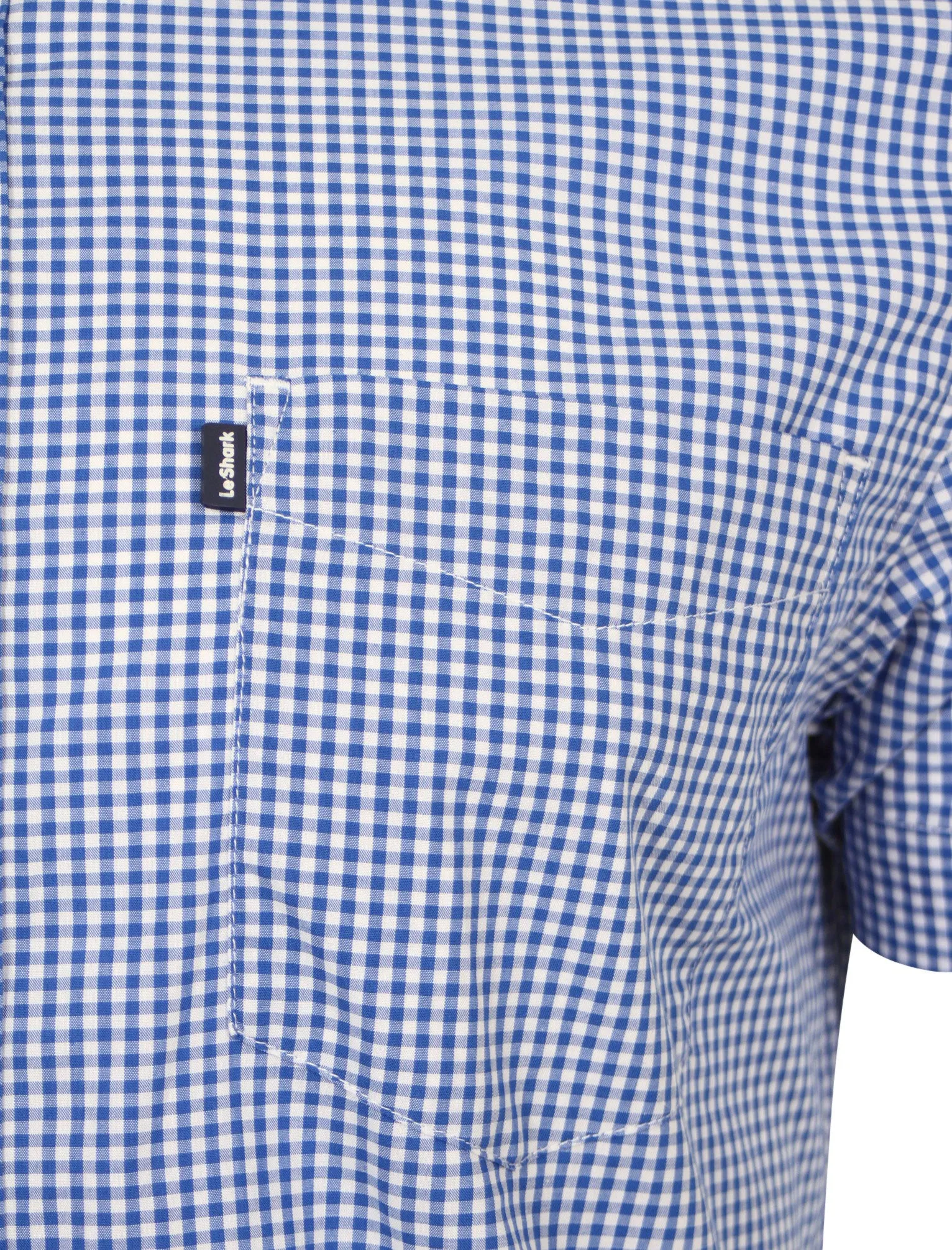 Westfield Gingham Shirt in Blue - Le Shark